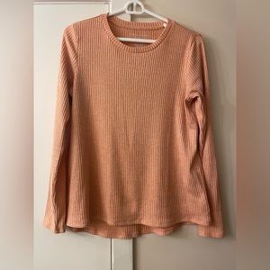 American Eagle Soft & Sexy Plush long sleeve shirt, coral, size Medium